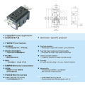 YGB-093NL-WR 20A 125V Amérique du Sud socket gfci a protégé la sortie